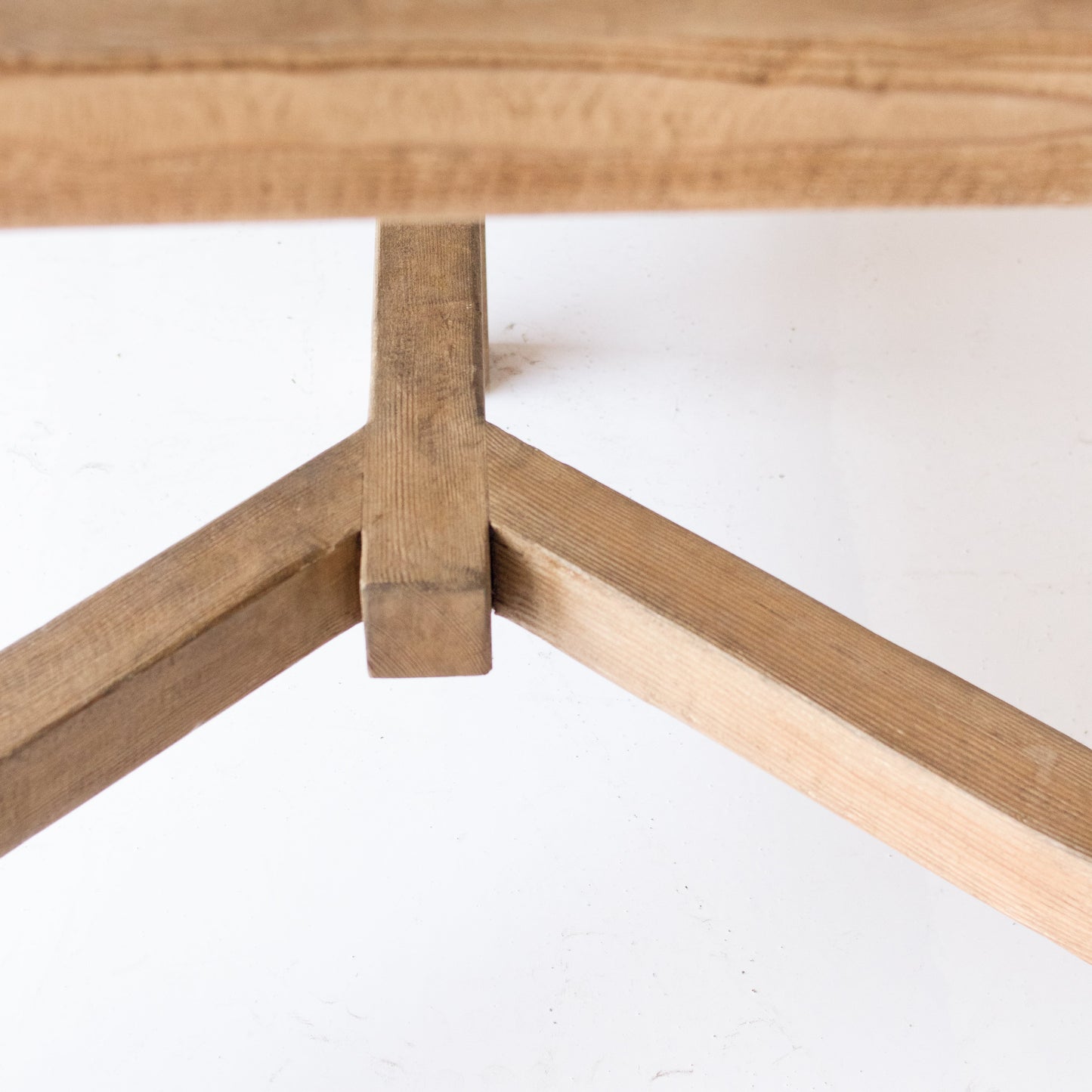 Table de travail en bois récupéré de style ferme | Échantillon de sol