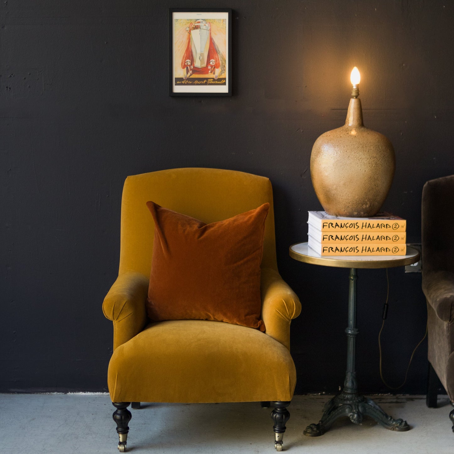 Fauteuil Bellecour | Emile Velours Caramel