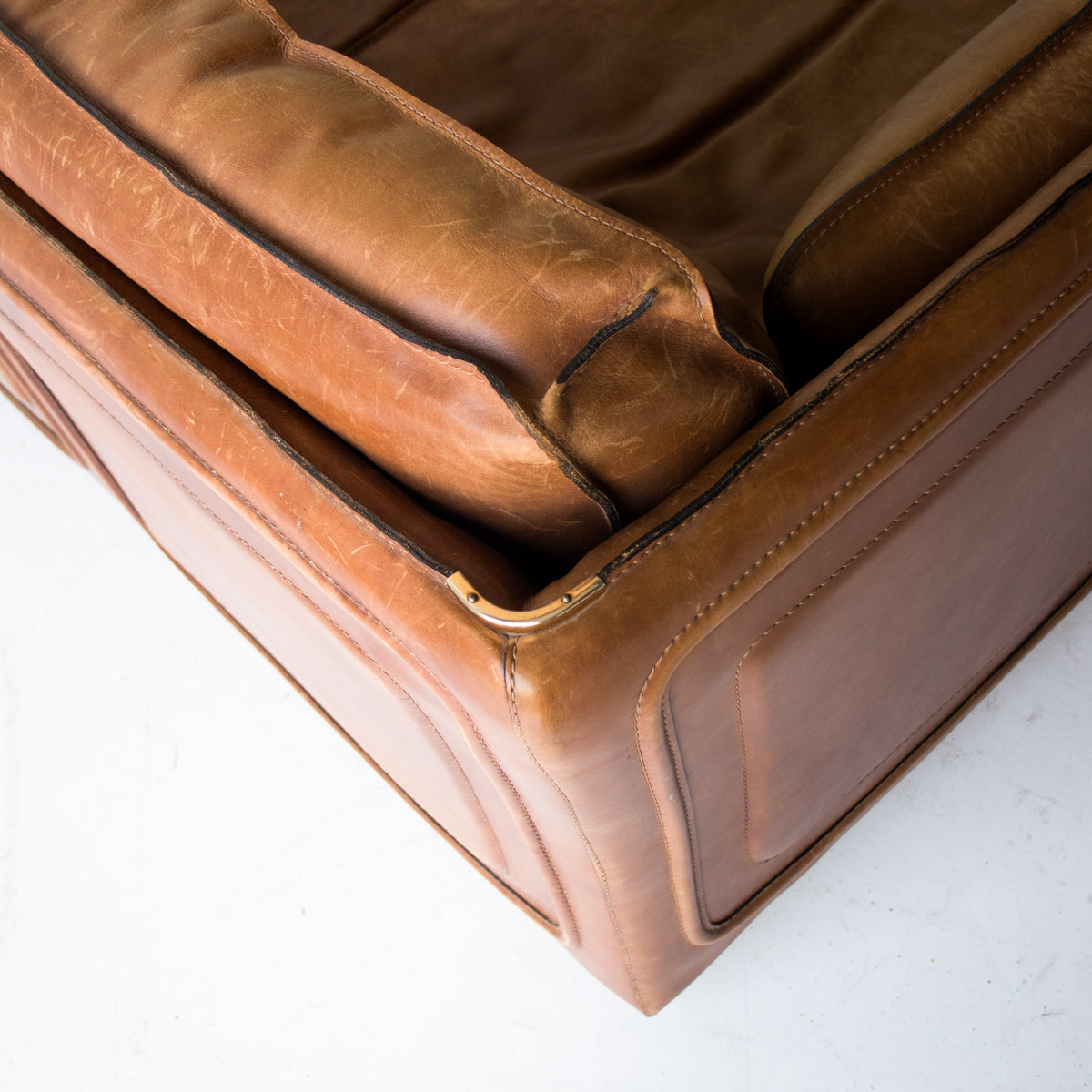Causeuse Vintage en Cuir Roche Bobois