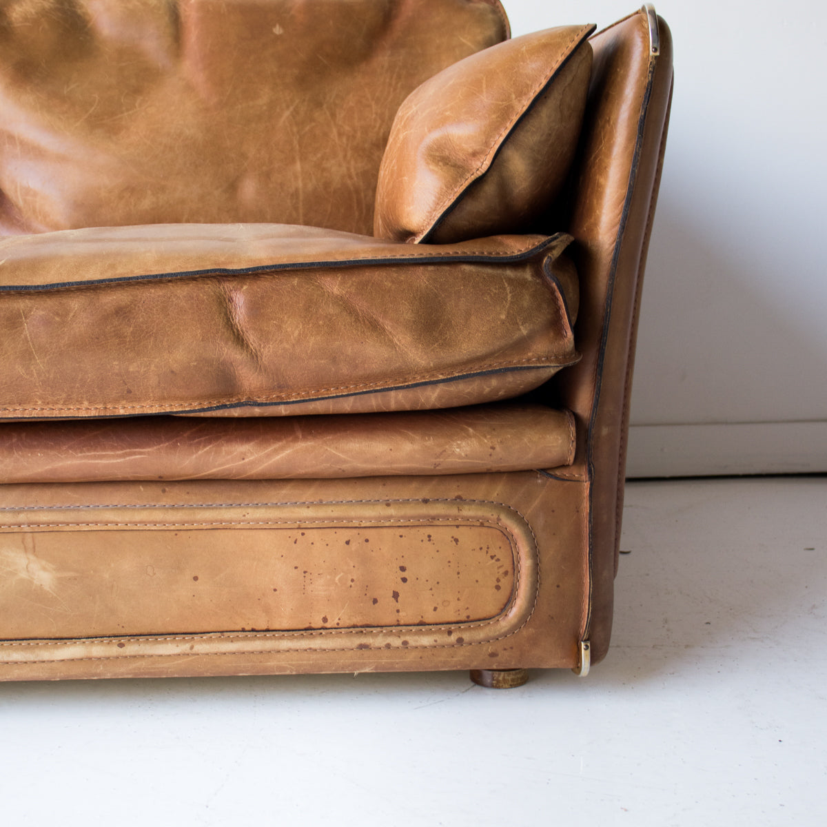 Causeuse Vintage en Cuir Roche Bobois