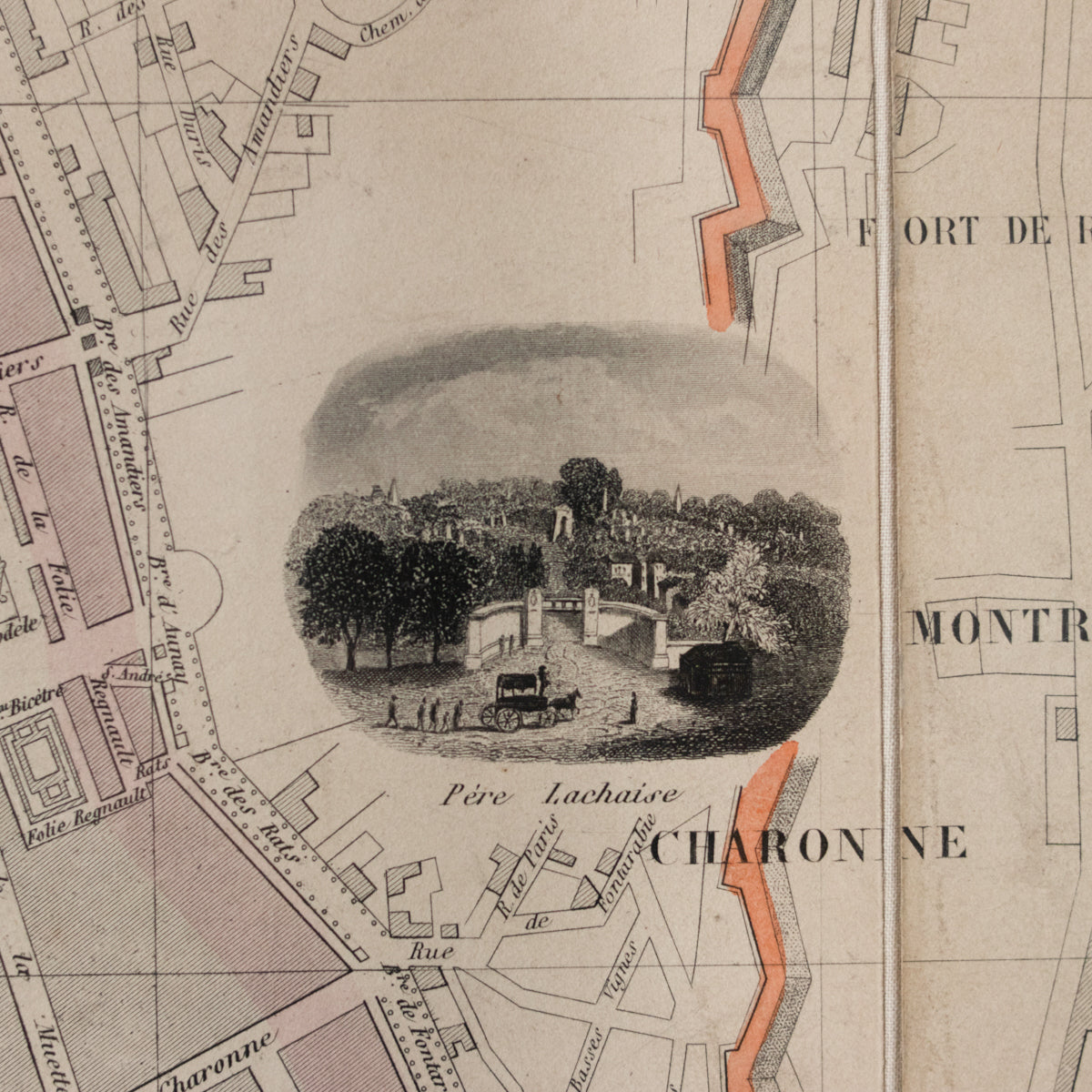 Carte encadrée de Paris