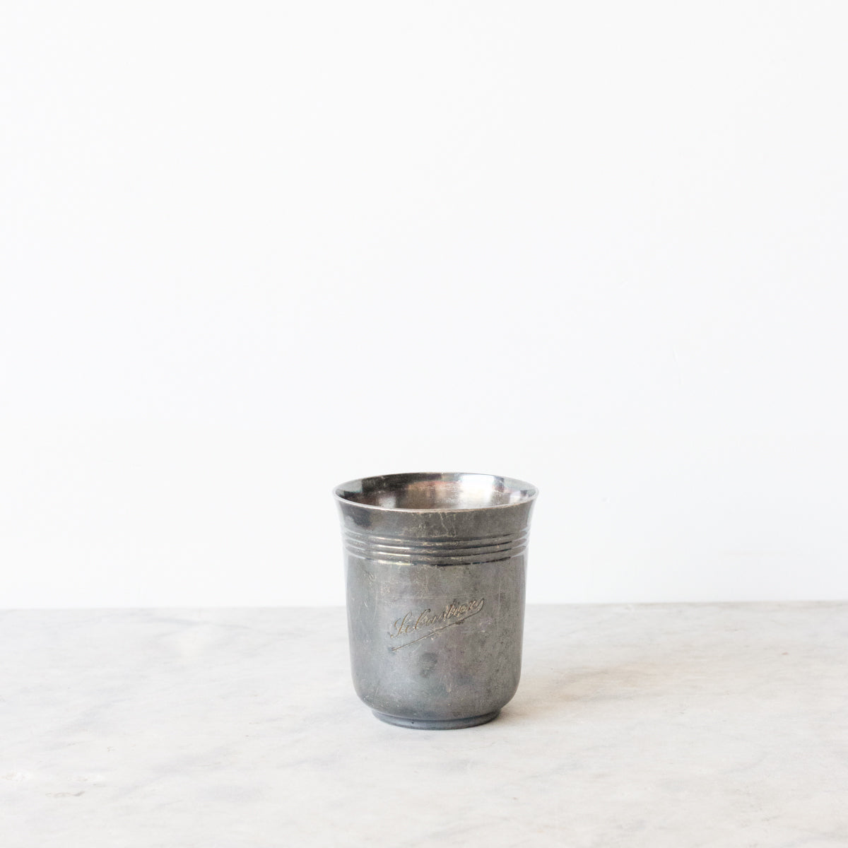 Lot de 5 tasses de baptême gravées