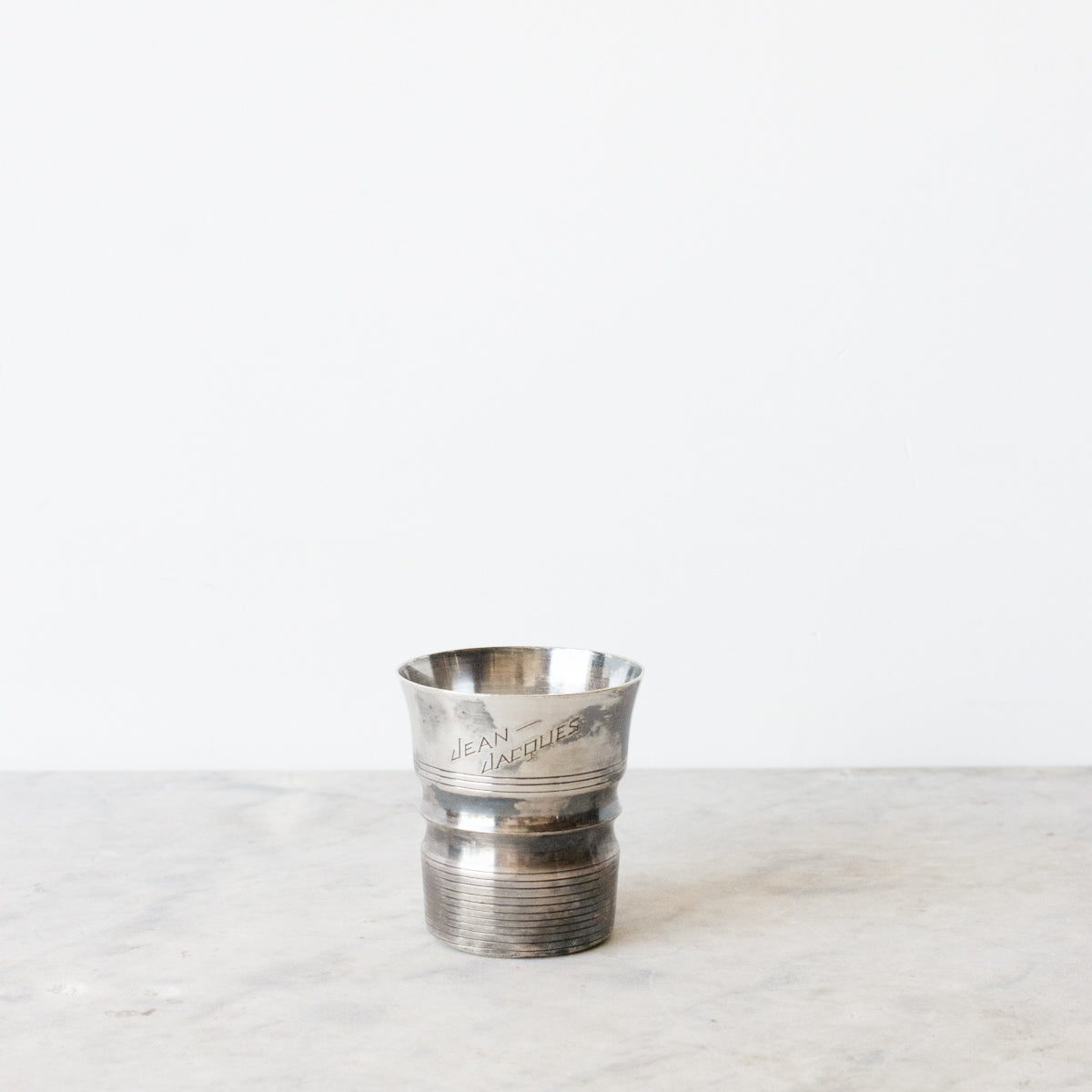 Lot de 5 tasses de baptême gravées