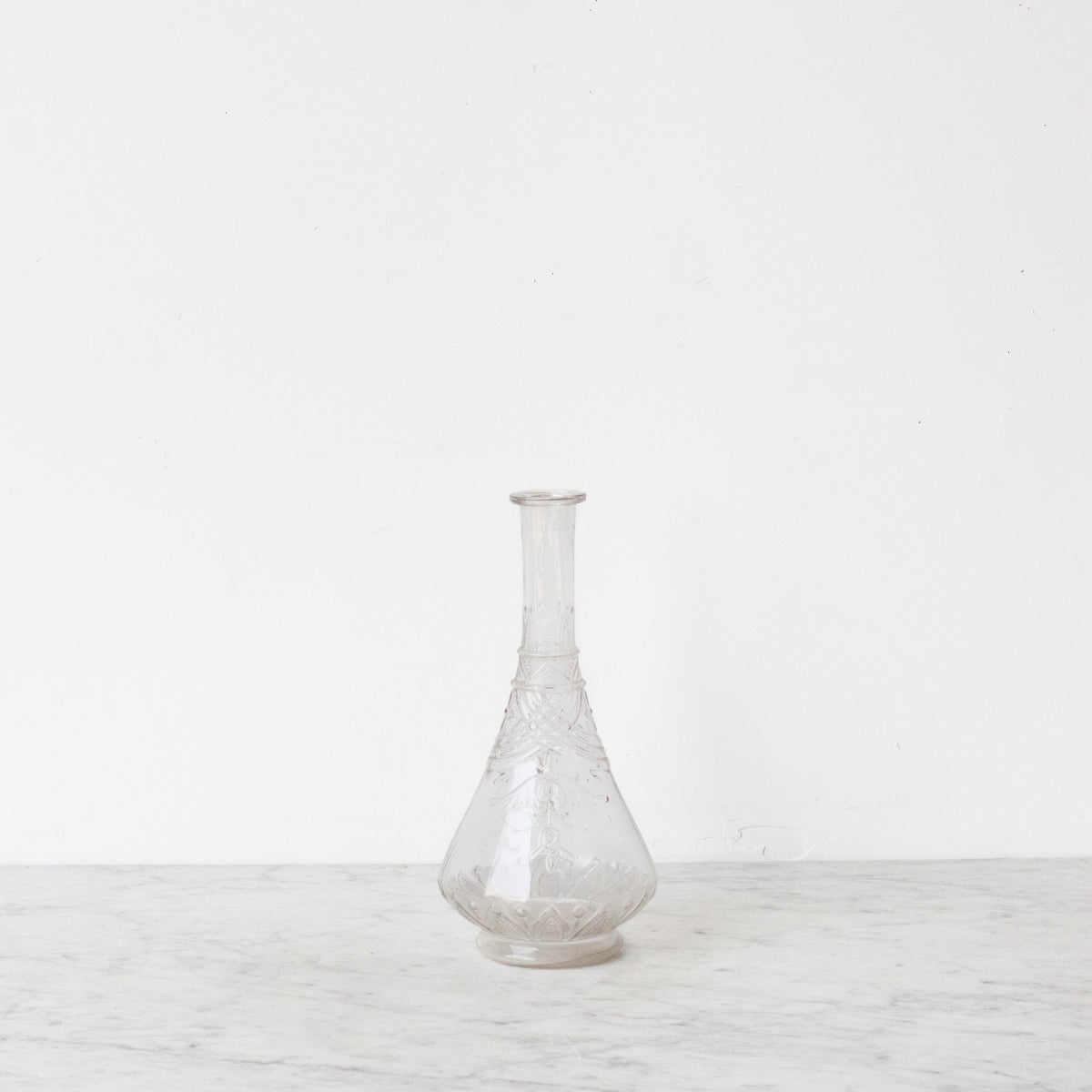 Carafe en verre soufflé vintage