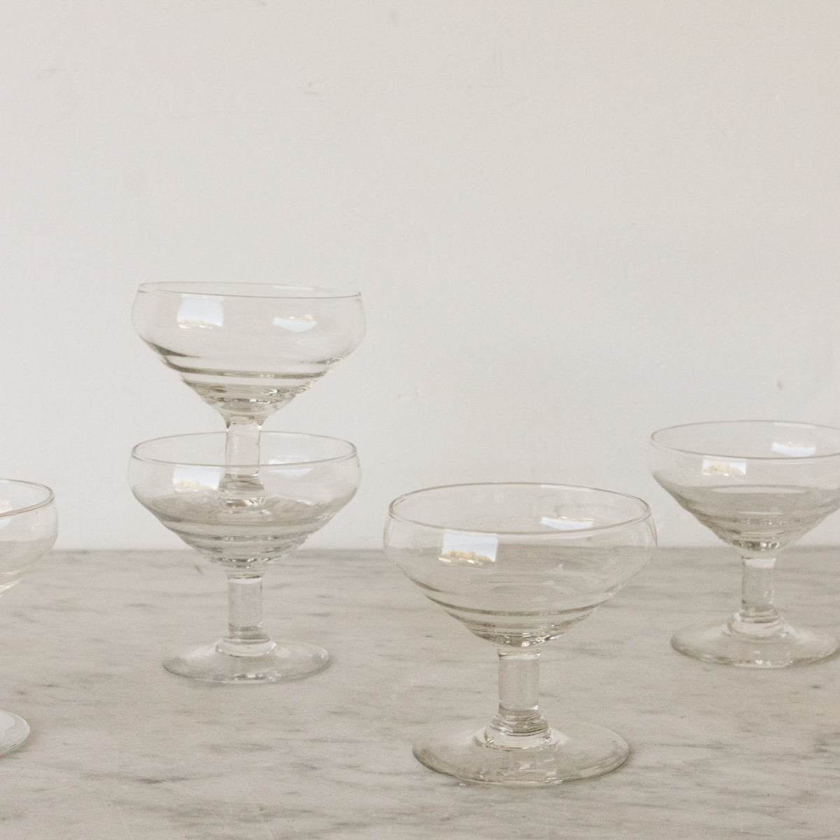 Ensemble de 5 coupes à dessert simples