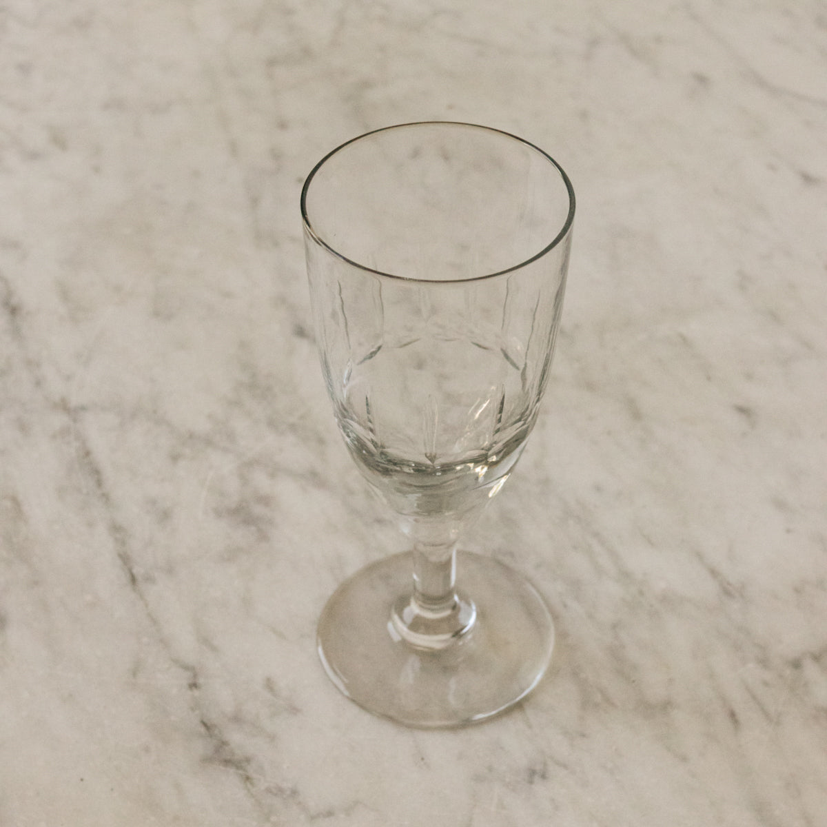 Trio de verres taillés à la main