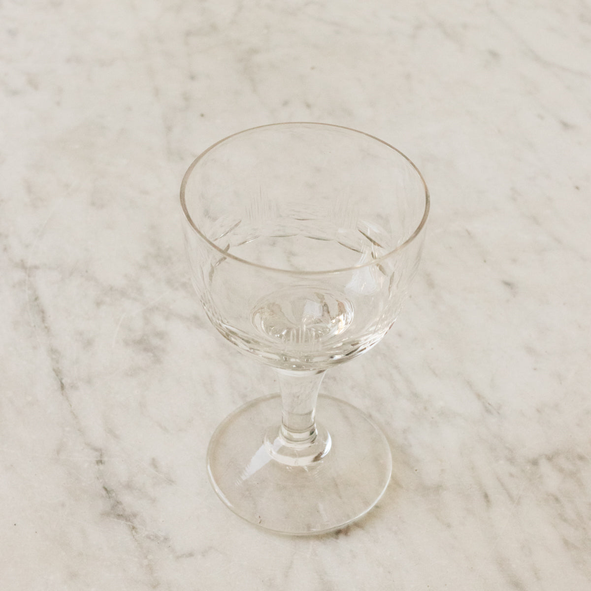 Trio de verres taillés à la main