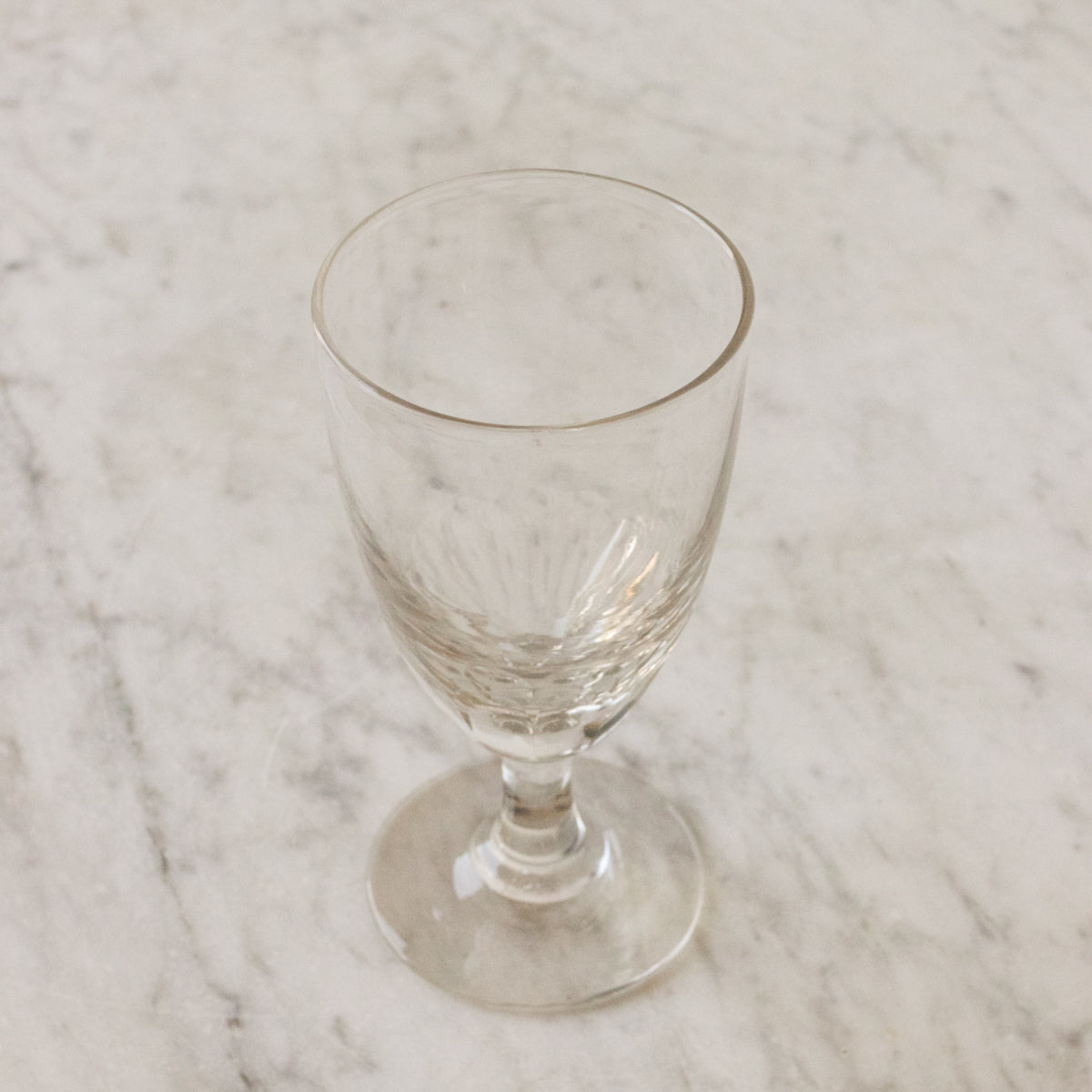Trio de verres taillés à la main