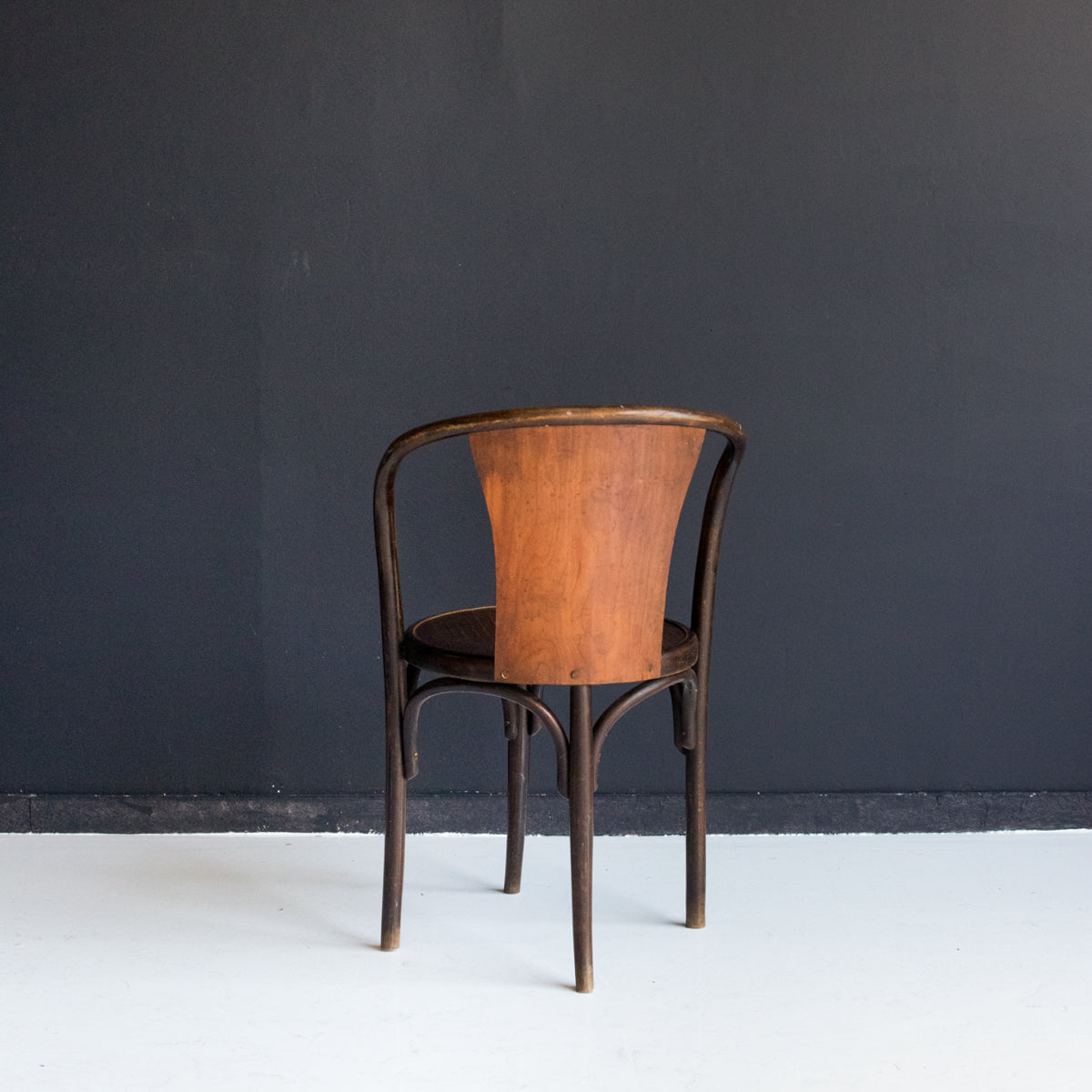 Fauteuil Fischel E15C en bois courbé