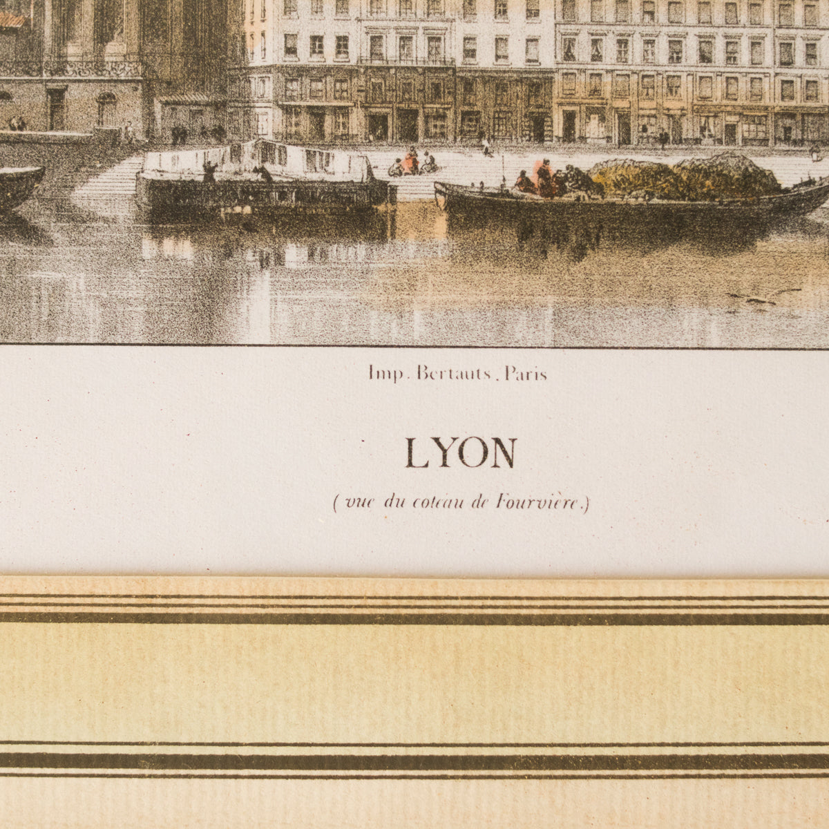 Gravure de la ville de Lyon