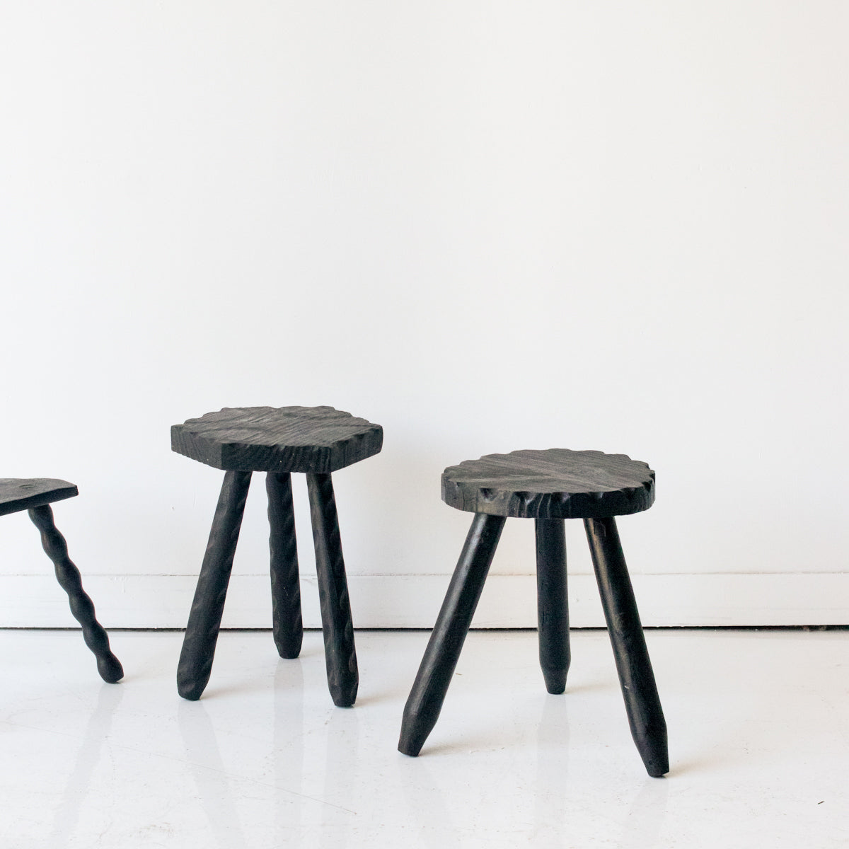 Tabouret de traite Yakisugi