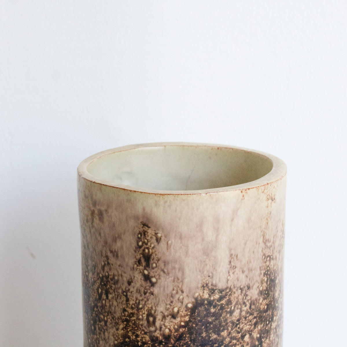 Vase vintage en grès | Signé par l'artiste