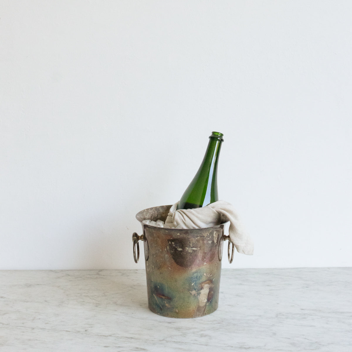 Seau à champagne vintage en argent