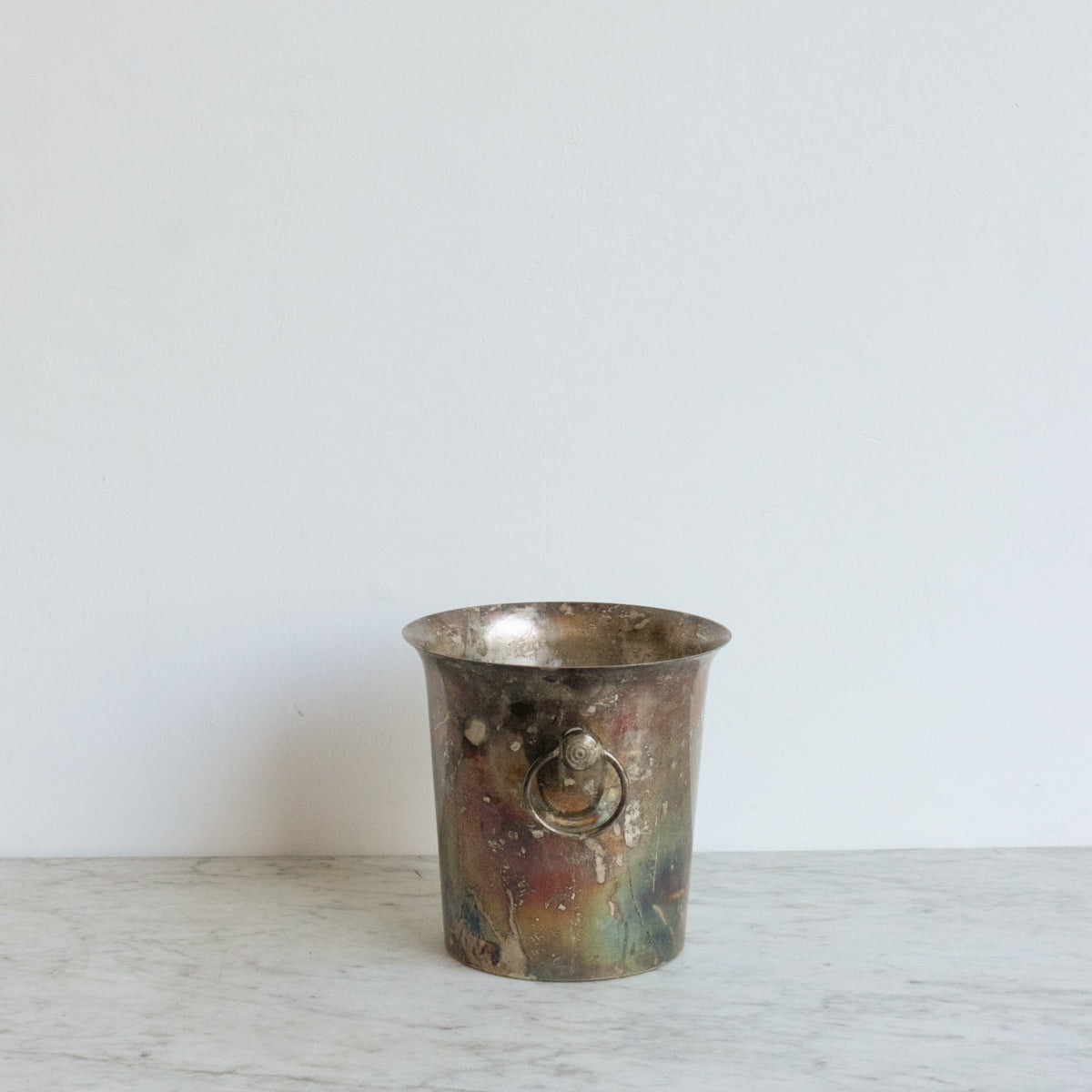 Seau à champagne vintage en argent