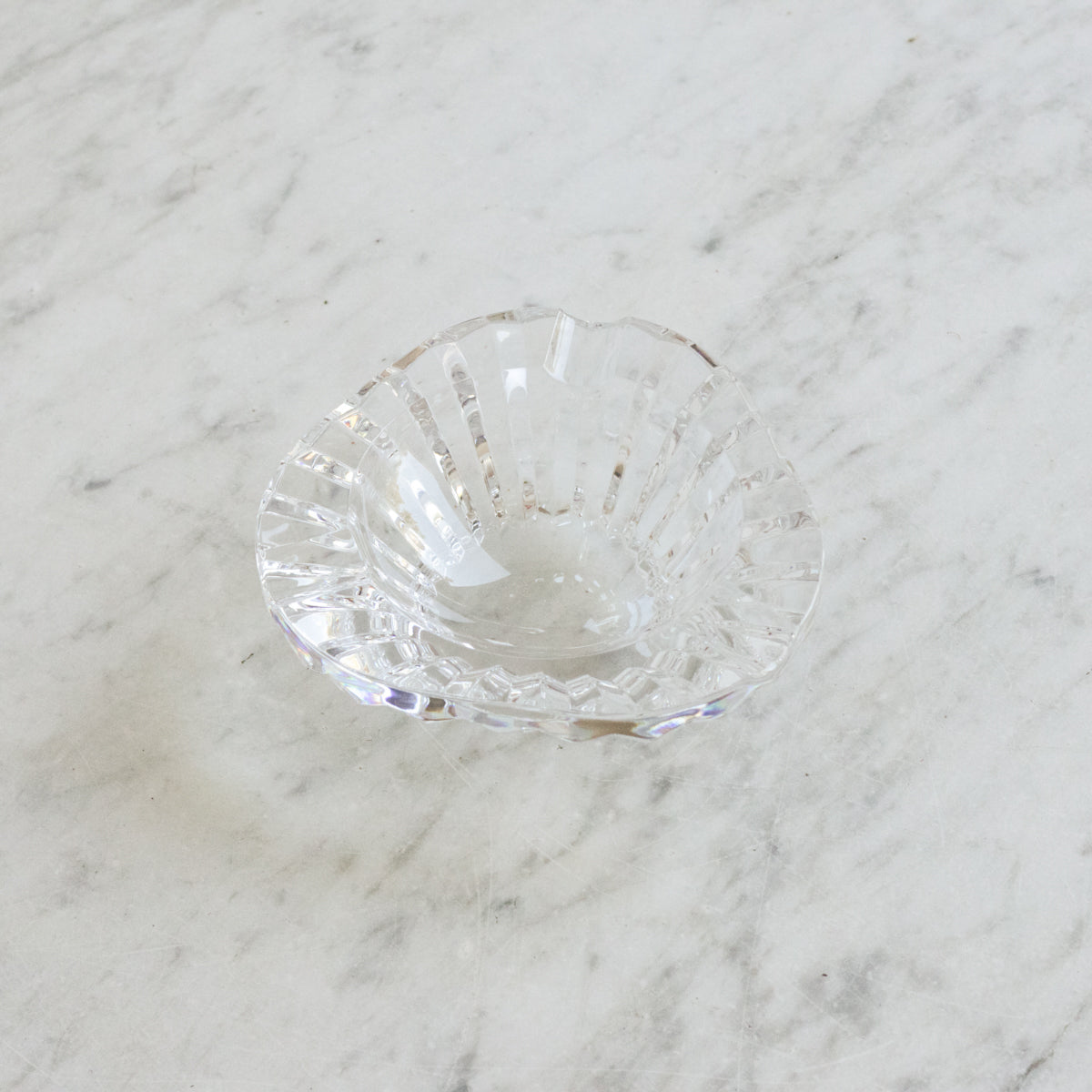 Cendrier vintage en cristal de Baccarat