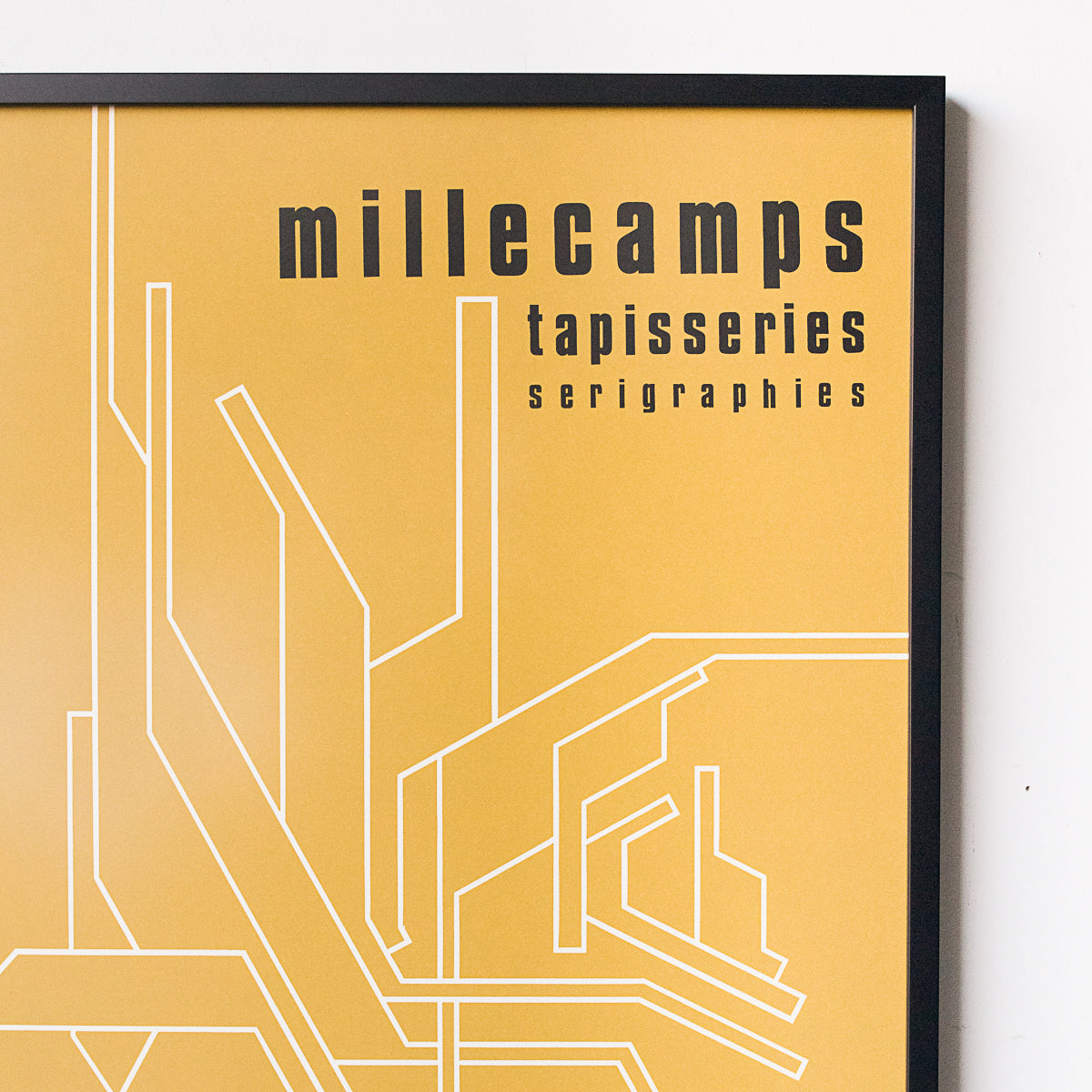 Publicité encadrée de l'exposition Yves Millecamps