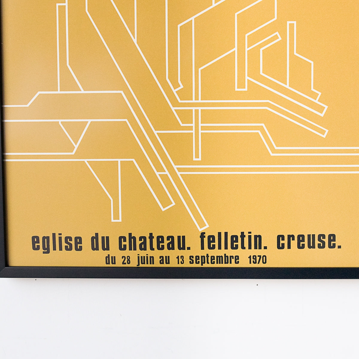 Publicité encadrée de l'exposition Yves Millecamps
