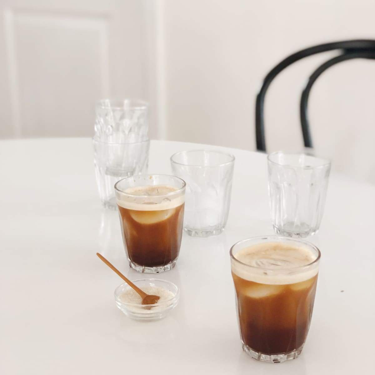 Ensemble de 6 verres à café français
