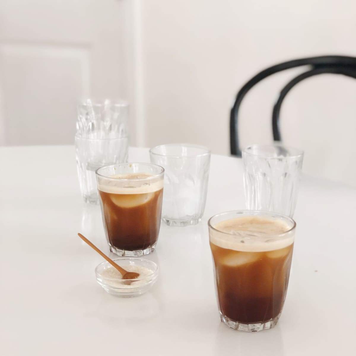 Ensemble de 6 verres à café français