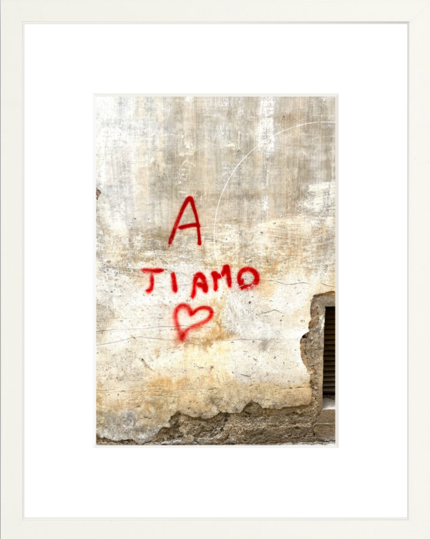 Une photographie imprimée de Ti Amo