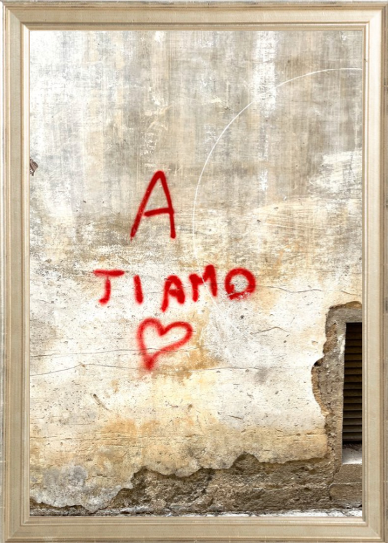 Une photographie imprimée de Ti Amo