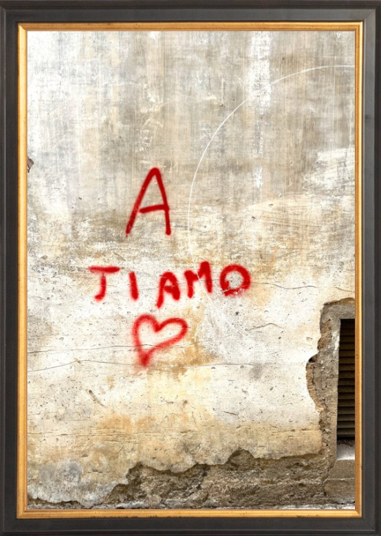 Une photographie imprimée de Ti Amo