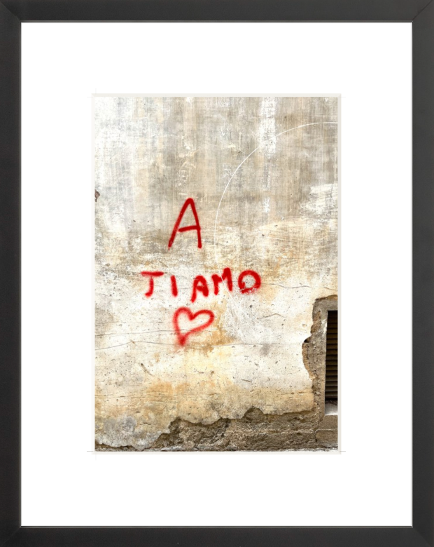 Une photographie imprimée de Ti Amo
