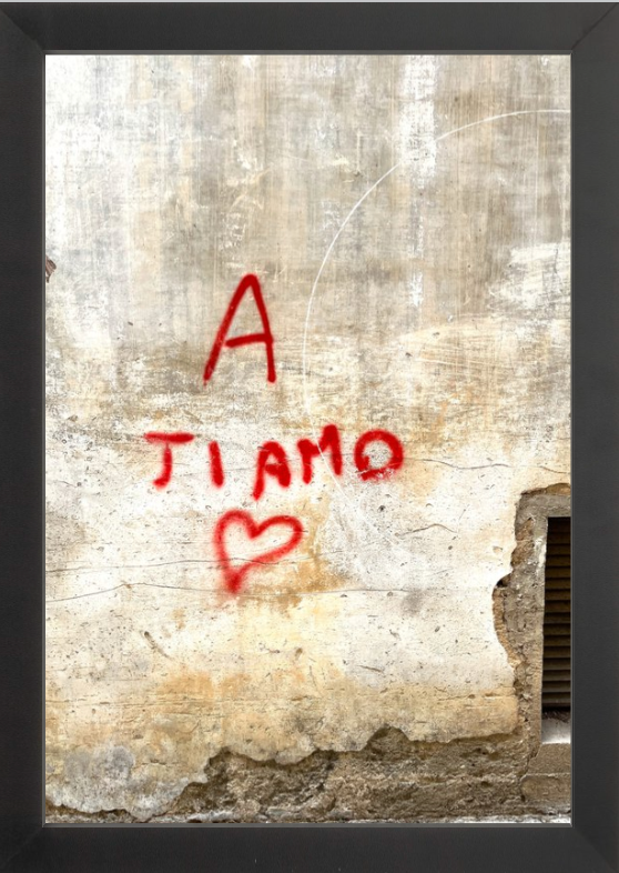 Une photographie imprimée de Ti Amo