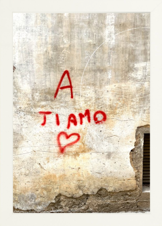 Une photographie imprimée de Ti Amo