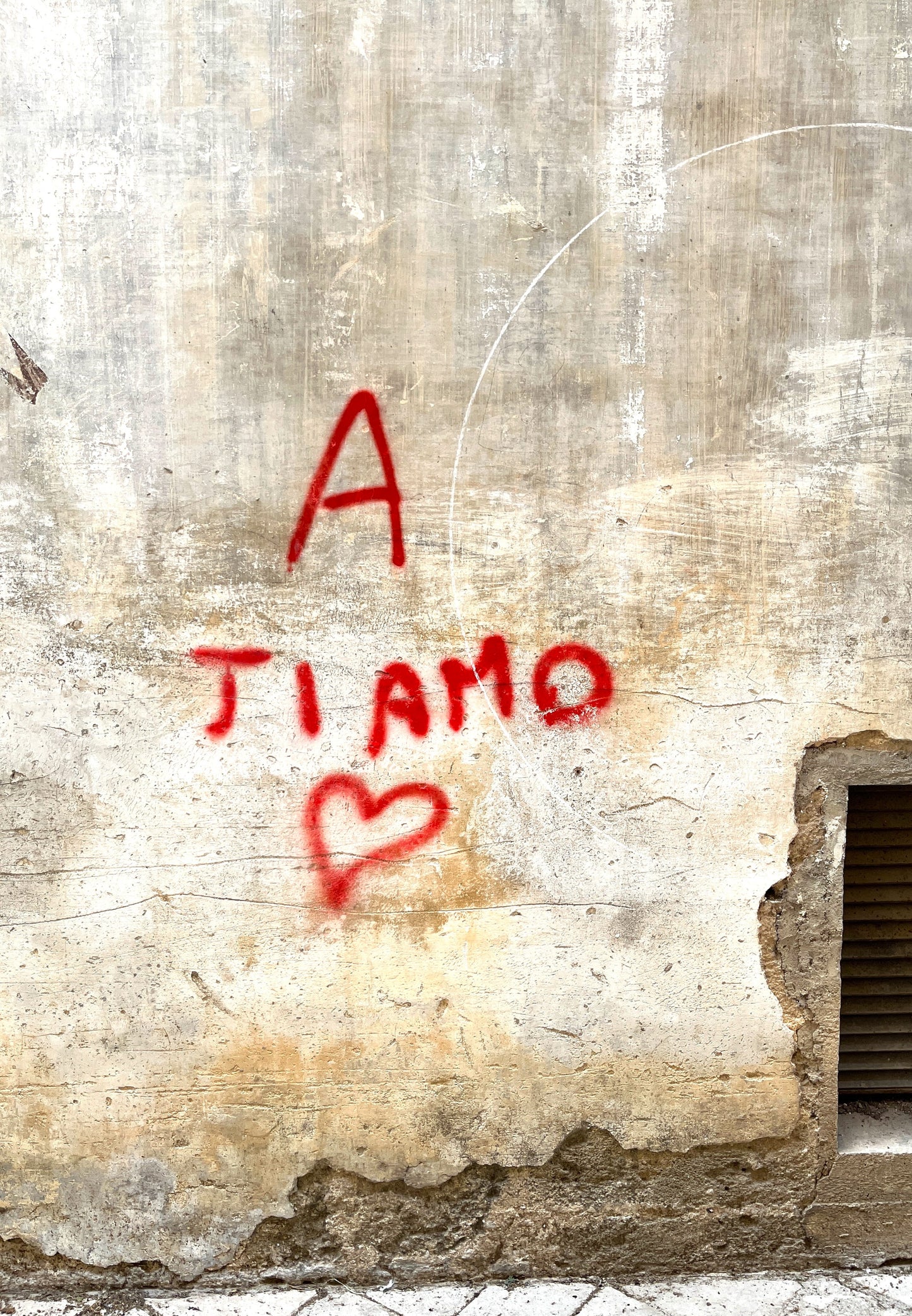 Une photographie imprimée de Ti Amo