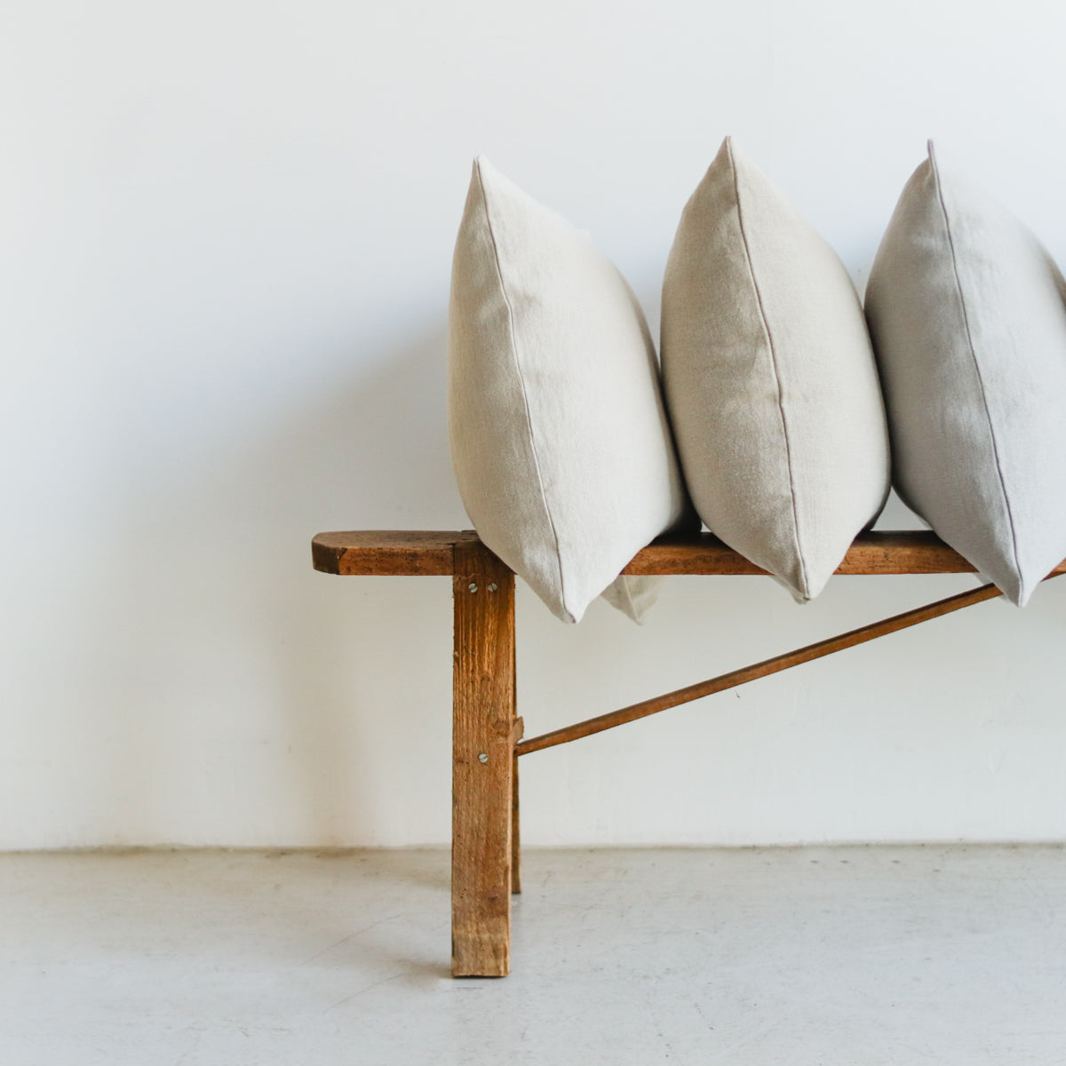 Housse de coussin en lin belge