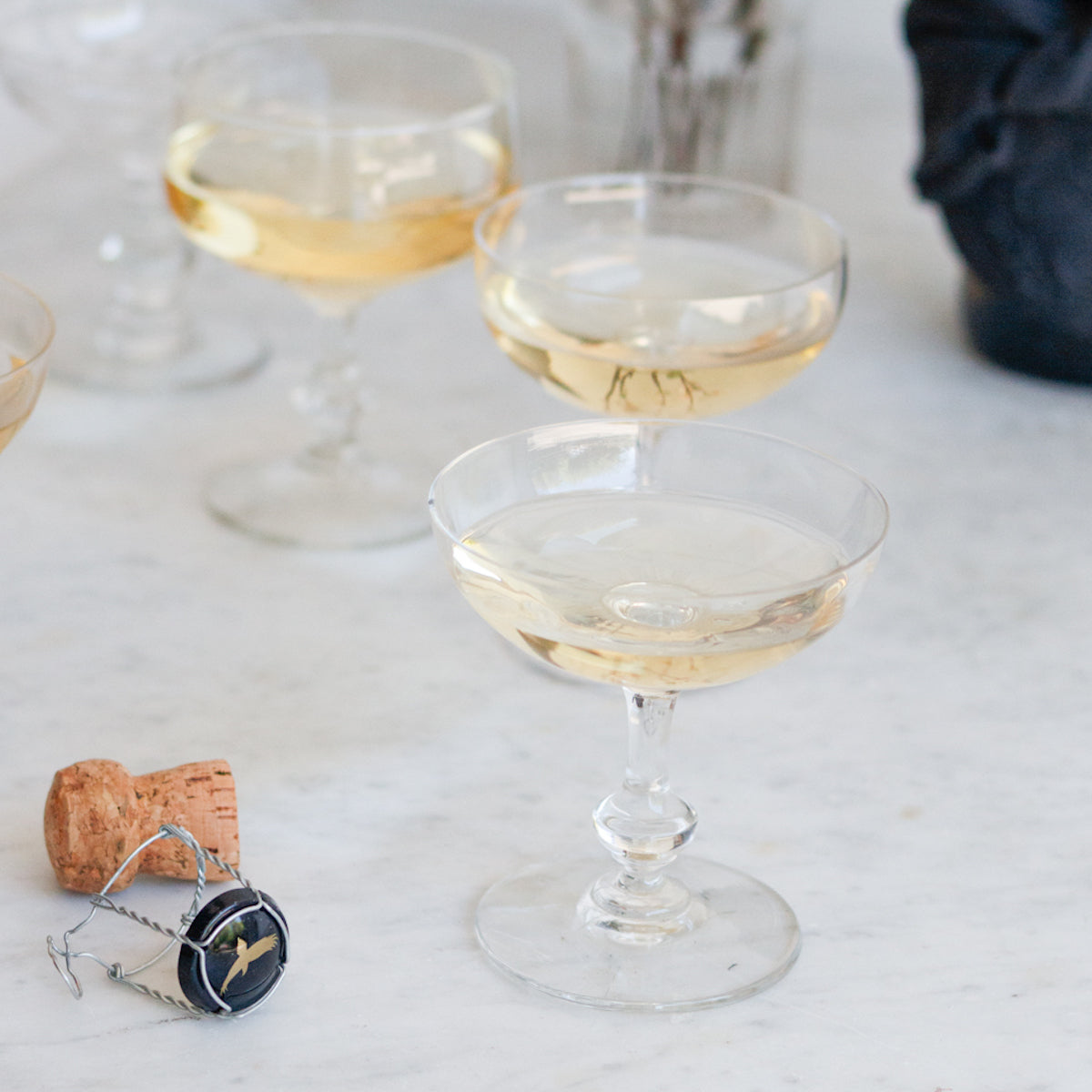 Ensemble de 4 coupes à champagne classiques
