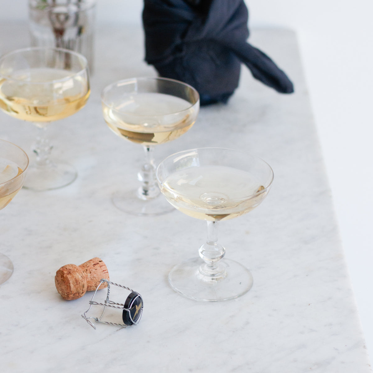 Ensemble de 4 coupes à champagne classiques
