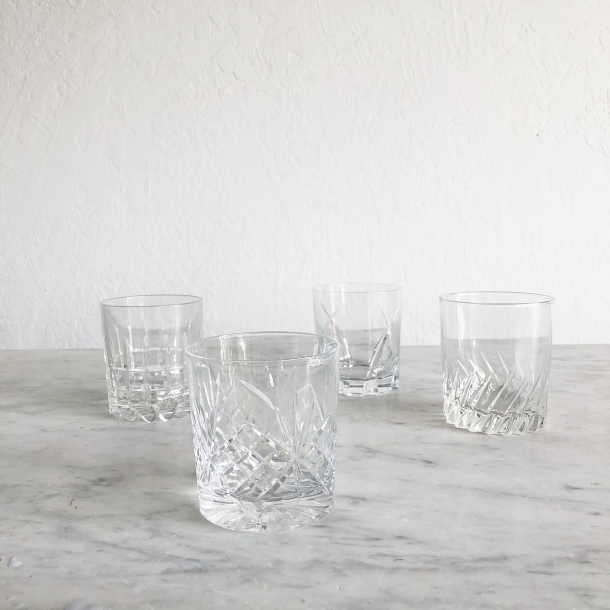 Ensemble de 4 verres à bar vintage glamour
