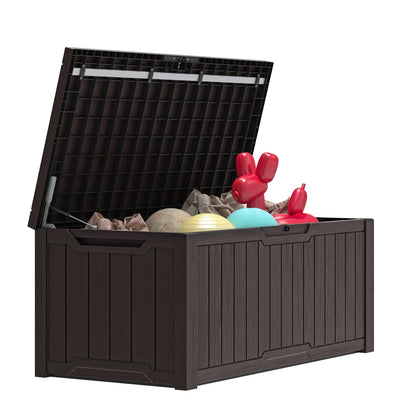 Coffre de pont verrouillable en résine résistant à l'eau de 120 à 260 gallons