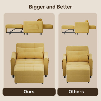 Canapé-lit 3 en 1 réglable, canapé-lit gigogne, convertible et pliable pour salon