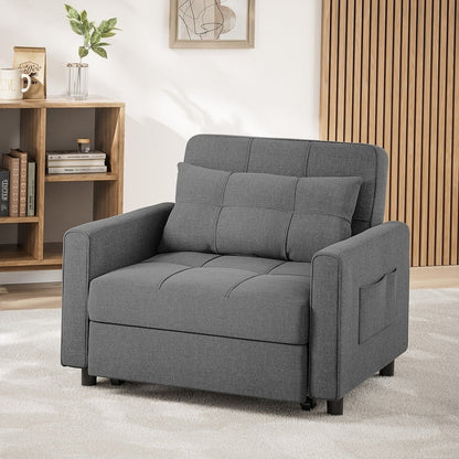 Canapé-lit 3 en 1 réglable, canapé-lit gigogne, convertible et pliable pour salon