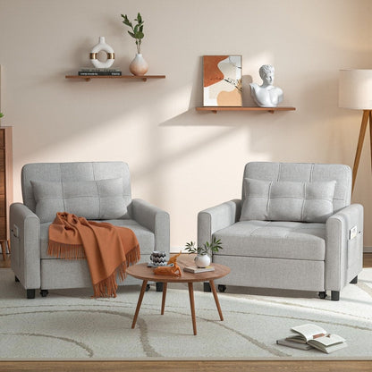 Canapé-lit 3 en 1 réglable, canapé-lit gigogne, convertible et pliable pour salon