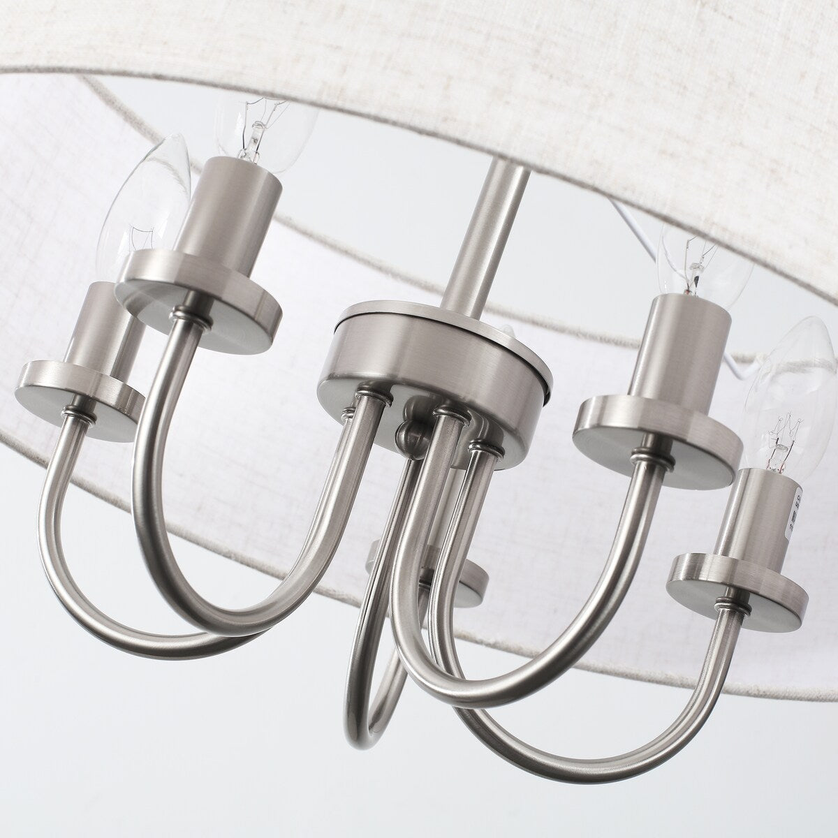 Plafonnier semi-encastré moderne à 5 lampes pour salle à manger, chambre à coucher, salon - N/A