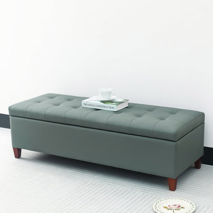 Banc ottoman de rangement en cuir reconstitué Adeco 50