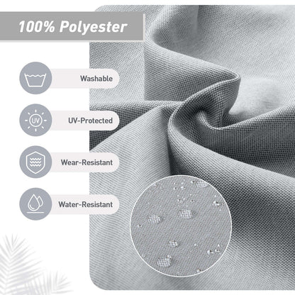 Lot de 4 coussins de chaise à dossier haut Aoodor Patio, 46 ​​x 21 x 4 pouces (coussins uniquement)