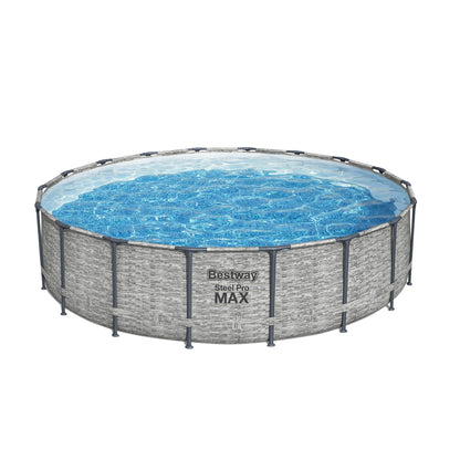 Piscine hors sol ronde Bestway Steel Pro MAX avec pompe et couverture