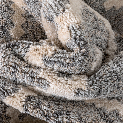 Tapis d'escalier moderne Harlow Trellis sur mesure