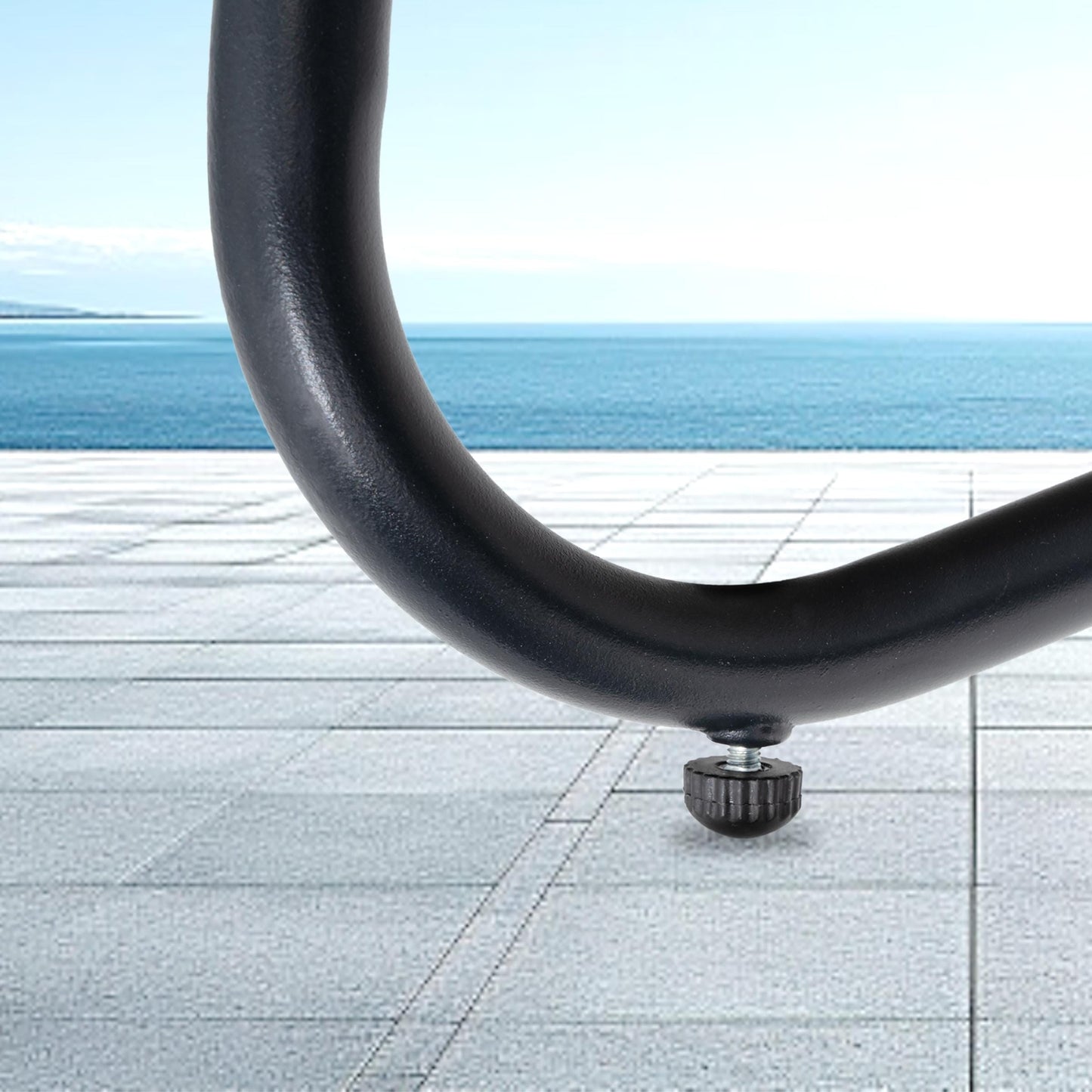 Fauteuil Papasan double avec coussin, rotin PE toutes saisons et cadre en métal pour intérieur et extérieur