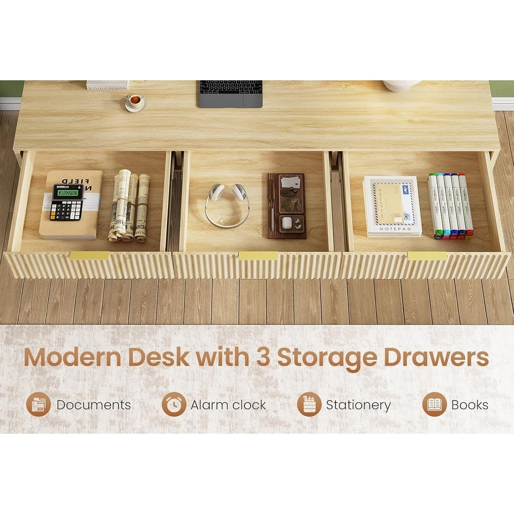 Bureau de direction de ferme Bureau à domicile Tiroir de classement Support d'écran Prise de courant