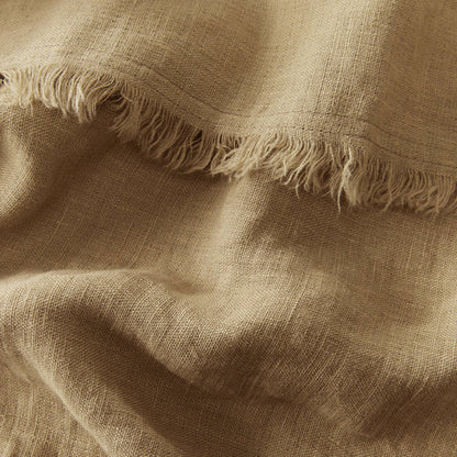 Jeté en lin Freya | Biscuit