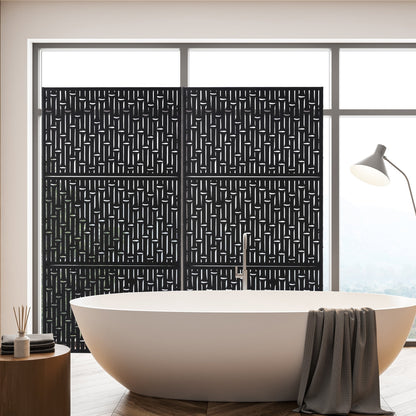 Paravent de confidentialité à 3 panneaux galvanisé à motifs floraux de 6 pieds de Glitzhome