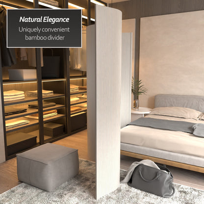 Paravent en bambou fait main de 6 pieds (Chine)