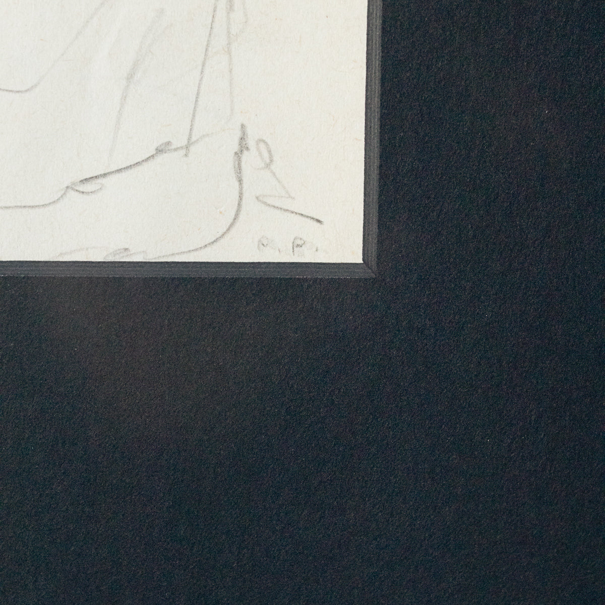 Dessin autoportrait encadré Pierre Pruvost