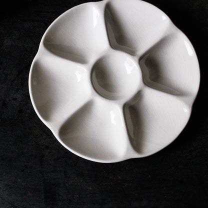 Ensemble de 6 assiettes à huîtres vintage Gien